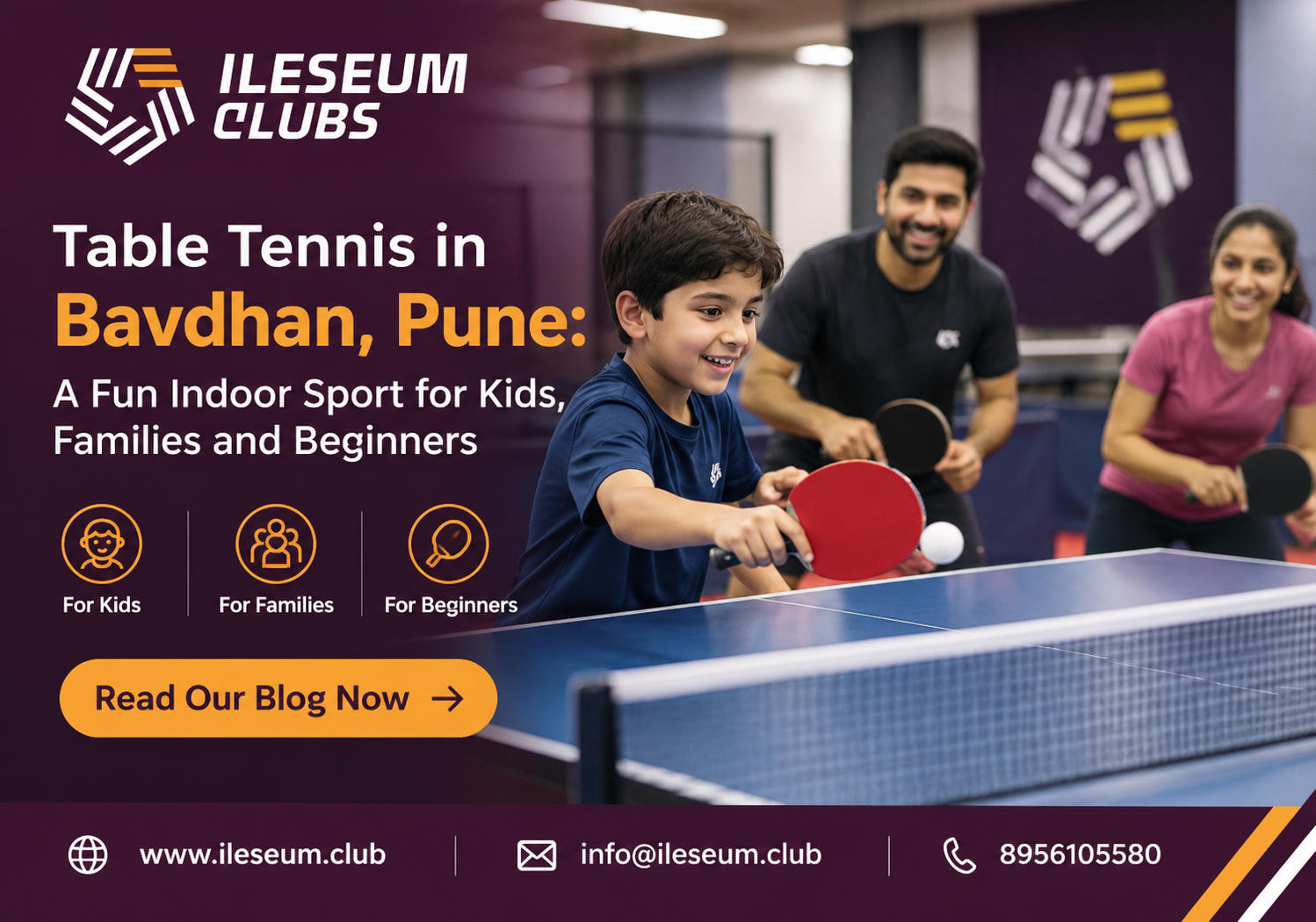 Table Tennis in Bavdhan, Pune: A Fun Indoor Sport for Kids, Families and Beginners
